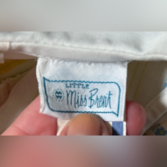 Vintage Little Miss Brent Floral Dress Size 2T Dainty Flower Stripes 1950s - Picture 3 of 6